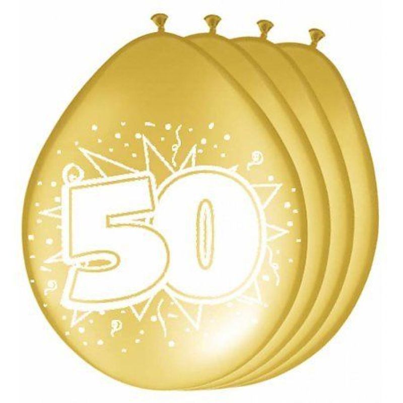 8 balonnen 50 jaar