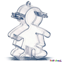 transparant plastic doosje jongen of meisje