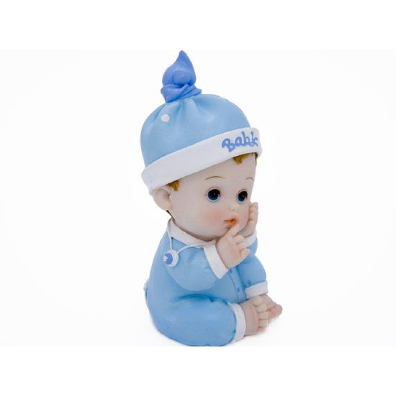Baby met knoopmuts jongen