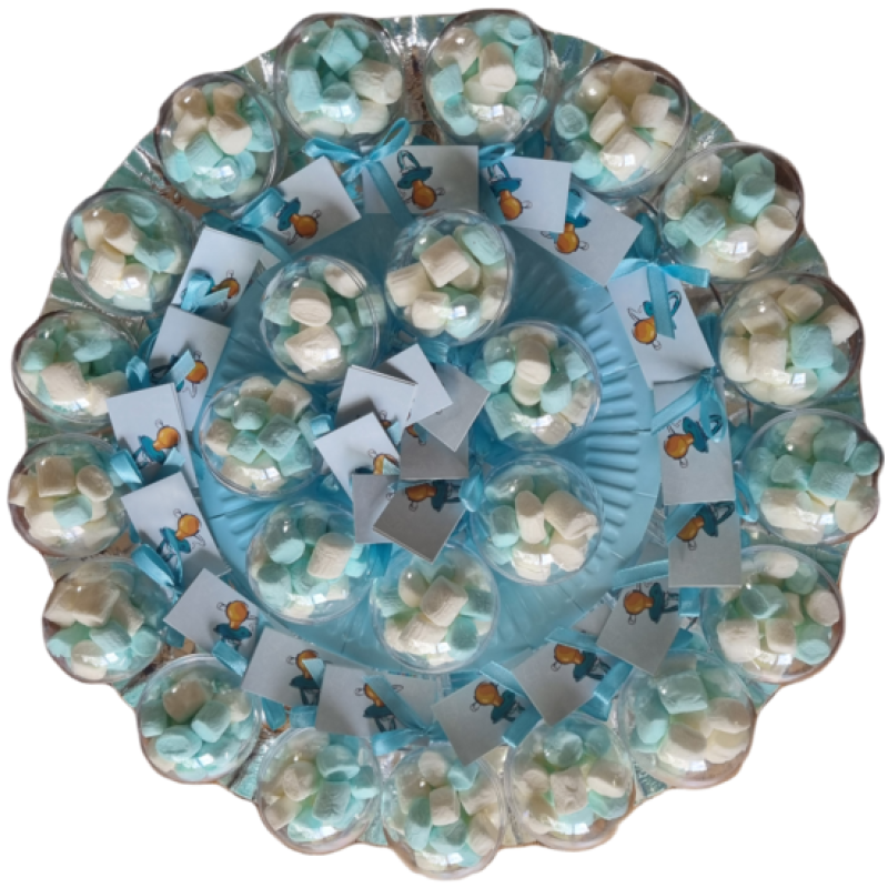 24 rammelaars blauw of roze op schaal