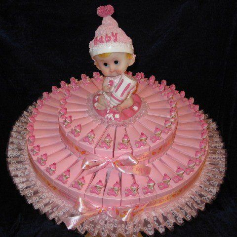 taart babyshower / geboorte baby's 50 stuks