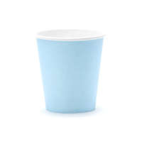 8x bekers gender blauw-roze