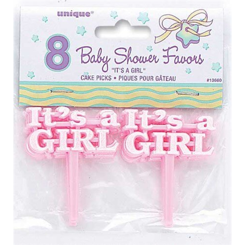 8x prikkers cupcake meisje