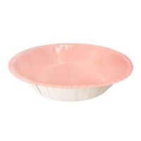 20x diep bordje karton blauw, roze of wit