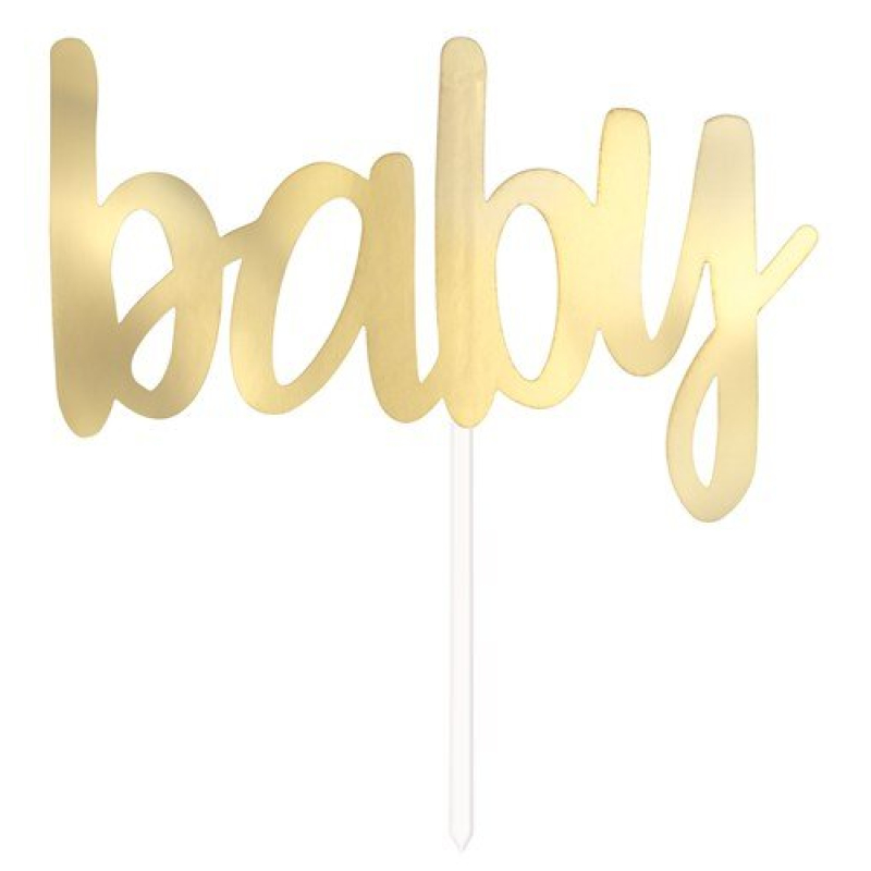 Baby taart topper glansfolie