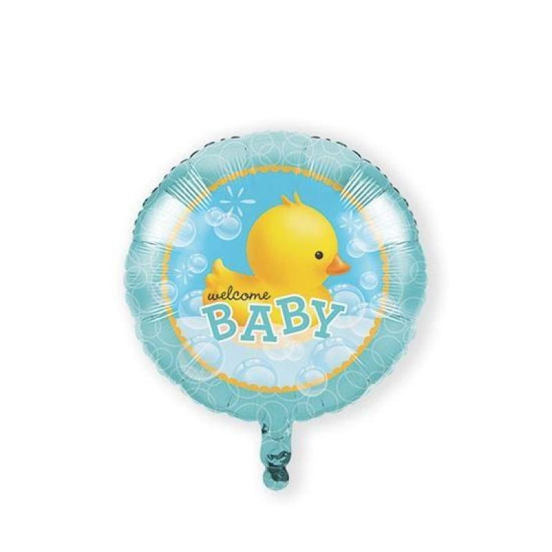 folieballon badeend welcome baby