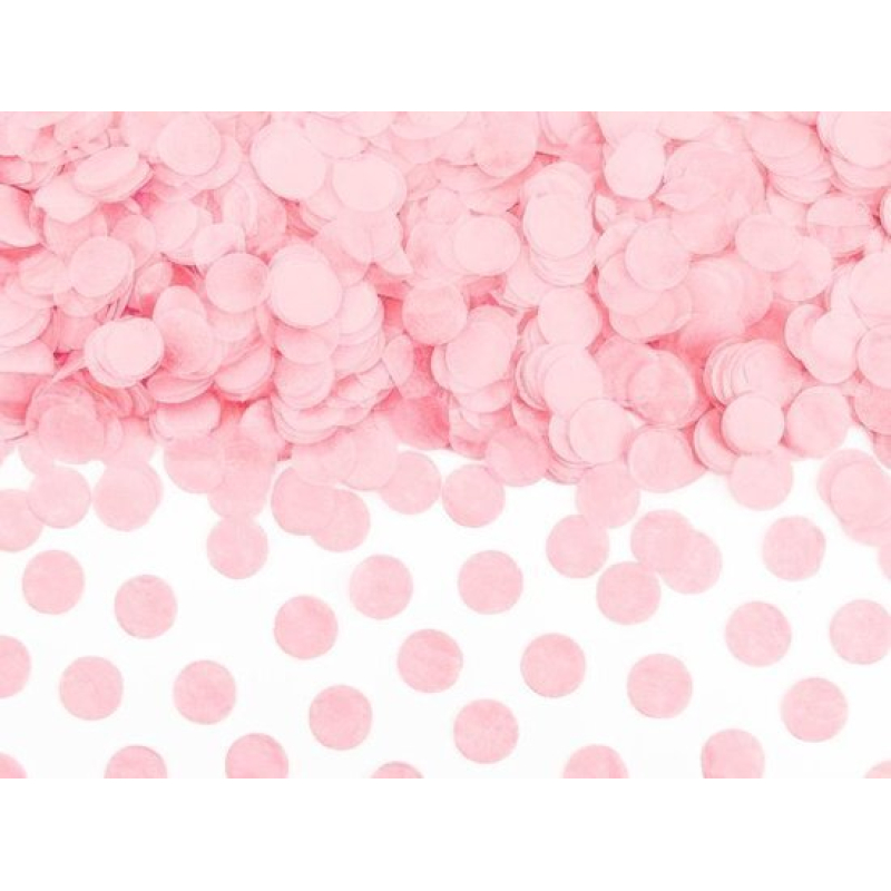 confetti 15mm roze of blauw
