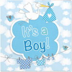 20 servetten it's a boy of its a girl