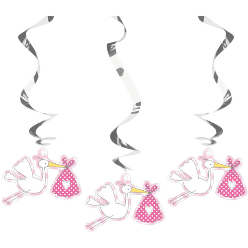 swirl ooievaar roze