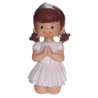 beeldje communiejongen of  meisje knielend 13,5cm