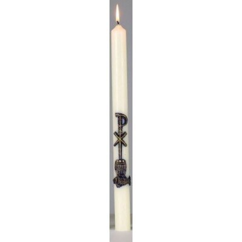doopkaars PX vis broden 40cmx3cm