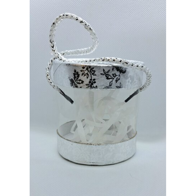 doosje rond zilver transparant