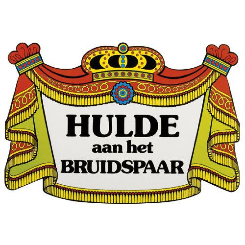 deurschild bruidspaar