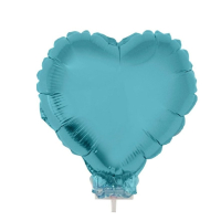 hartballon op stokje roze of blauw