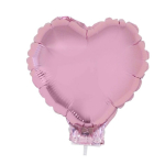 hartballon op stokje roze of blauw