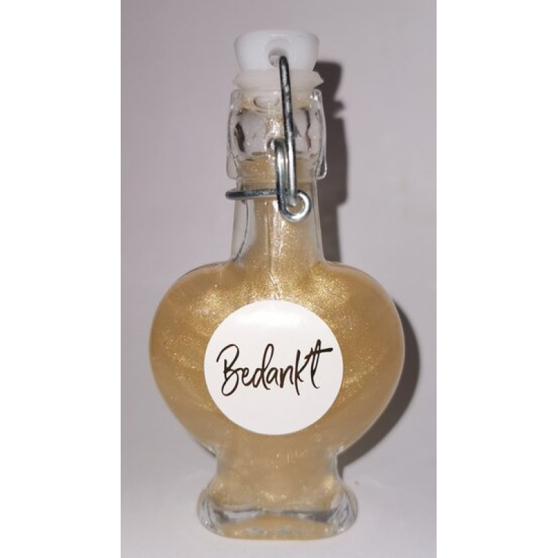 flesje badschuim douche gel in hartflesje