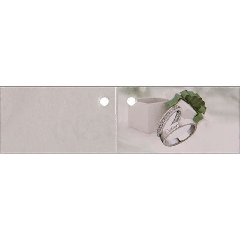 10x kaartje ringen met groen