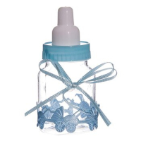 papflesje roze of blauw met decor