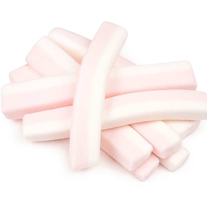 spekrepen blauw-wit of roze-wit 100 gram