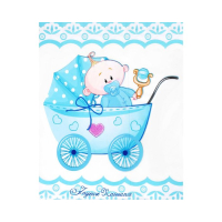 Tafelkleed baby roze of blauw